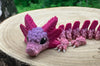 Baby Axolotl Drachen - Bewegliche Drachen, Fidget Toy für Erwachsene